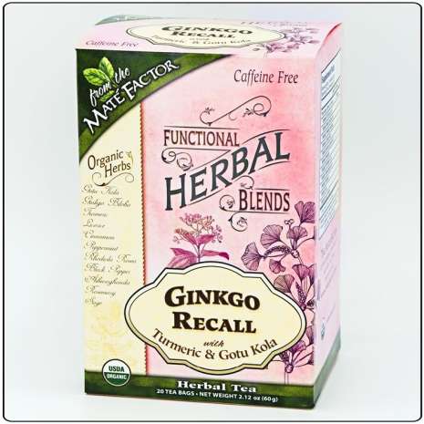 Organic Ginkgo Recall with Turmeric and Gotu Kola Tea Bags (copy)